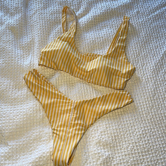 Zaful Other - Zaful Striped Bikini